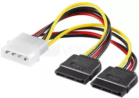 Akyga Oem Molex maitinimo laidas - 2x SATA - 15cm