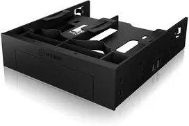 Icy Box IB-5251 Tvirtinimo rėmas 2x2,5" + 1x3,5" HDD/SSD diskams 1x5,25" nišoje, su priekiniu skydeliu, juodas