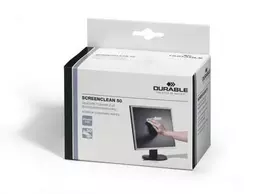 Valiklis Servetėlės ekranui valyti DURABLE Screenclean, 50 vnt.