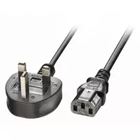 Maitinimo Laidas - LINDY UK 3 Pin į C13 Maitinimo Laidas, 3 m, Juodas