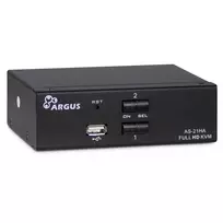 Inter-Tech KVM jungiklis AS-21HA HDMI, 2 prievadas, metalinis
