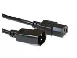 MicroConnect C13/C14 - 1.2 m - 1.2 m - Male/Female - C13 coupler - C14 coupler - 230 V - Juodas
