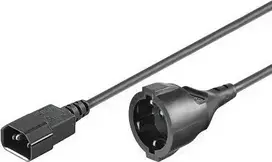 MicroConnect Maitinimo laidas C14 -Schuko M-F maitinimo laidas