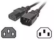 Efb Elektronik Maitinimo kabelis EFB EFB Kaltgeräteverl. C14 180°–C13 180°, p., 3,0 m, 3 x 1,00 mm