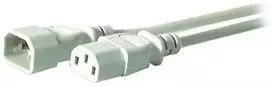 Efb Elektronik EFB Kaltgeräverl maitinimo kabelis. C14 180°–C13 180°, pilka, 3,0 m, 3 x 1,00 mm