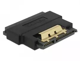 Delock Adapteris SATA 22 kontaktų lizdas su kištuku su fiksavimo funkcija – prievado taupymo funkcija