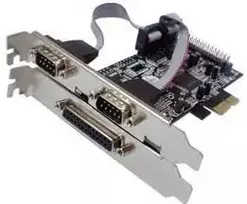 Longshine Electronics Longshine valdiklis PCIe 2x Seriell 1x Parallel (RS232C) mažmeninė prekyba