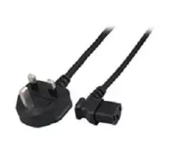 MicroConnect UK BS-1363 – kampinis C13 maitinimo kabelis, 2 m (PE090420A)