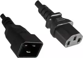 MicroConnect Maitinimo kabelis C13- C20 0.5M Juodas