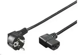 PREMIUMCORD Maitinimo laidas 230V 5m pasvirusi 90° kampu