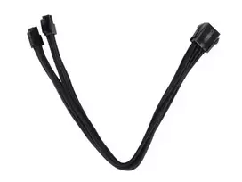 SilverStone 8-Pin-EPS to 4+4-Pin-ATX/EPS – 300mm juodas