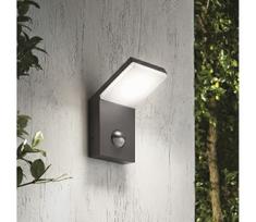 Ideal Lux - lauko LED šviestuvas su jutikliu STYLE LED/9W/230V CRI 90 IP54 antracitas