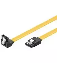 Goobay TAKSATA030DR, 0,3 m, SATA 7 kontaktų, SATA 7 kontaktų, kištukas/kištukas, juodas, geltonas, tiesus