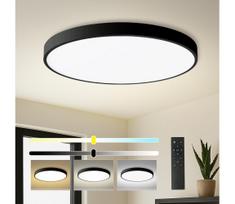 Brilagi- reguliuojamas LED šviestuvas POOL SMART LED/128W/230V, skersmuo 100 cm, Wi-Fi Tuya, juodas, su nuotoliniu pulteliu