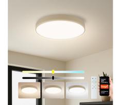 Brilagi - reguliuojamas LED šviestuvas POOL SMART LED/48W/230V, skersmuo 40 cm, Wi‑Fi Tuya, smėlio spalvos, su nuotolinio valdymo pultu