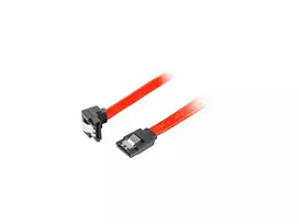 LANBERG CA-SASA-13CU-0030-R CABLE SATA DATA II 6GB/S F/F 30cm METAL CIP ANGLED Rounds