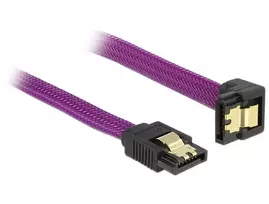 Delock SATA - SATA, 0,5 m, violetinė (83696)