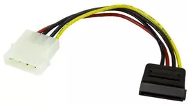 „StarTech Molex“ – SATA, 0,15 m, daugiasluoksnis (SATAPOWADAP)
