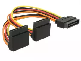 Delock DeLOCK 60170 maitinimo kabelis, 0,15 m, SATA 15 kontaktų, 2 x SATA 15 kontaktų, vyriškas, moteriškas, tiesus