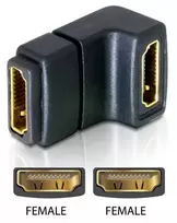 Delock Adapteris HDMI Buchse > HDMI Buchse 90° unten