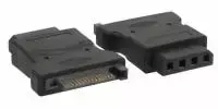 Inline Įmontuotas 4 kontaktų „Molex“ maitinimo adapteris, skirtas SATA maitinimui