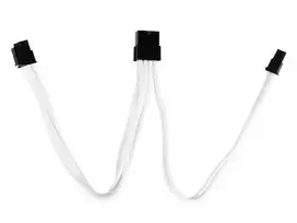 SilverStone 8-Pin-PCIe to 6+2-Pin-PCIe Extension – 250mm baltos spalvos