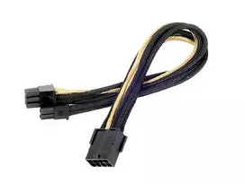 SilverStone PCIE 8 kontaktų – PCIE 8 kontaktų, 0,25 m, auksinis (SST-PP07- PCIBG)
