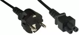 Maitinimo kabelis InLine C7 / 7 C5 juodas 5m - 16656B