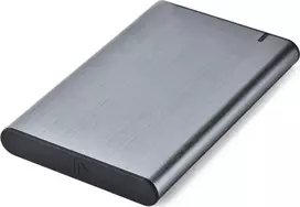 GEMBIRD EE2-U3S-6-GR HDD/SSD disko korpusas 2,5" su USB Type-C prievadu USB 3.1 šlifuoto aliuminio pilkos