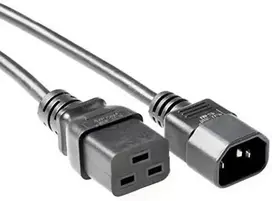 MicroConnect Maitinimo laidas C19- C14 2m Juoda