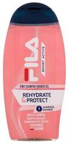 Šampūnas, dušo želė Fila Rehydrate & Protect 2 in1, 250 ml