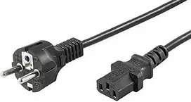 MicroConnect Maitinimo laidas CEE 7/7 - C13 maitinimo kabelis 1m