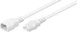 MicroConnect Maitinimo laidas C13 - C14 1m Balta