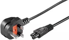 MicroConnect Maitinimo laidas UK - C5 0.5m Juodas
