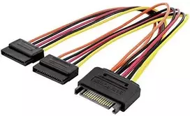 Digitus ASSMANN vidinis SATA maitinimo adapteris nuo 1 x SATA iki 2 x SATA 0,3 m, AK-430405-003-M