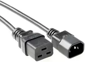 MicroConnect Maitinimo laidas C19-C14 3m juodas