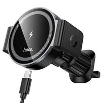 Automobilinis laikiklis-įkroviklis Hoco HW35 MagSafe 15W (air vent) juodas