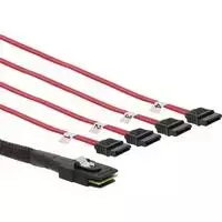 InLine ® SAS jungties kabelis Mini SAS SFF8087 iki 4x SATA Crossover OCF 0,5 m