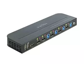 DELOCK DisplayPort 1.4 KVM jungiklis 8K 30Hz su USB 3.0 ir garsu