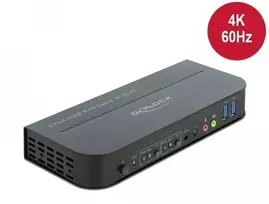 Delock HDMI KVM jungiklis 4K 60 Hz su USB 3.0 ir garsu