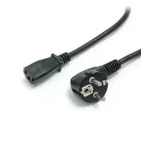 StarTech PXT101EUR IEC maitinimo kabelis Schuko kištukas (90° kampu) į C13 lizdą, 3m, juodas