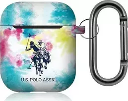 „Us Polo Assn US Polo USACA2PCUSML“ daugiaspalvis „AirPods 1/2“ dėklas, „Tie & Dye“ kolekcija