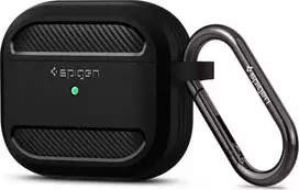 Dėklas Spigen Rugged Armor, juodos spalvos – AirPods 3
