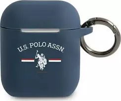 Us Polo Assn US Polo USACA2SFGV AirPods 1/2 dėklas ausinėms mėlynos spalvos
