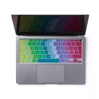 Valiklis Baseus „Philbert“ silikoninis klaviatūros dėklas, skirtas „MacBook Air 2020“ – vaivorykštės spalvos