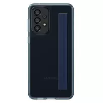 Dėklas Samsung Galaxy A33 5G silikoninis dangtelis su plonu dirželiu Juodas