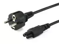 Kabelis zasilający Equip Equip IEC-Stromkabel Schuko -> C5 3m St/Bu juodas