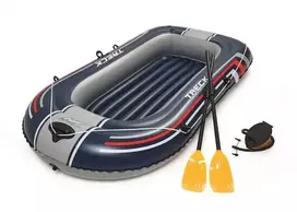 Bestway Hydro-Force Pripučiama valtis su pompa ir irklais, mėlyna