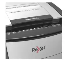 Rexel AutoFeed+ 600M Dokumentų naikiklis Micro cut shredding 2x15mm P-5 110L, 55 dB, Pilka/Juoda
