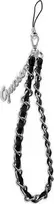 Guess GUSTSASSK virvelė telefonui juodos spalvos Chain Metal Logo Charm